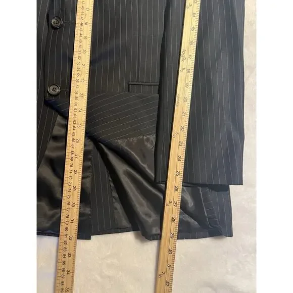 Ralph Lauren LRL Mens 42L 40x30 Black Stripe 2 Piece Suit Note - Picture 12 of 16